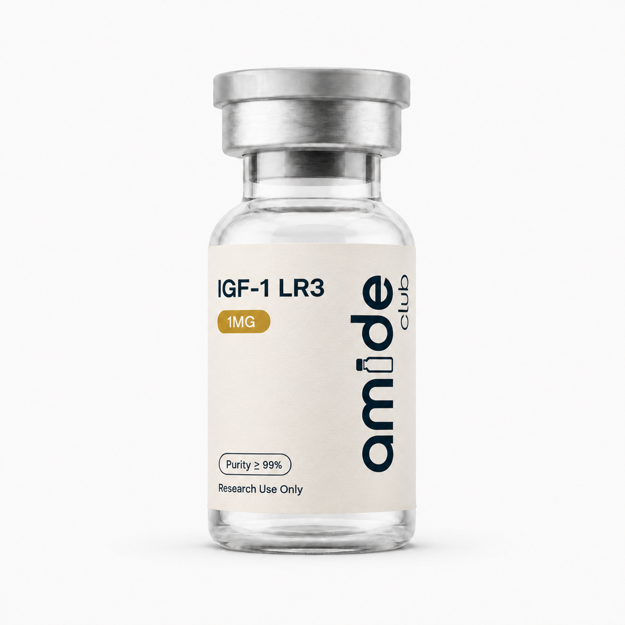 IGF-1 LR3 1MG clean vial packshot [amide-sync:igf-1-lr3:packshot:4966596bc10e309d]