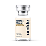Semax + Selank 5MG + 5MG transparent-background vial packshot [amide-sync:semax-selank:cutout:590c4a57b436cdcc]