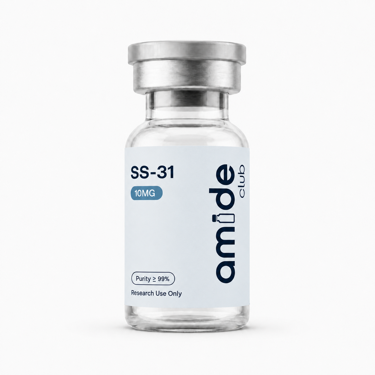 SS-31 10MG clean vial packshot [amide-sync:ss-31:packshot:8bcaa47038b152dd]